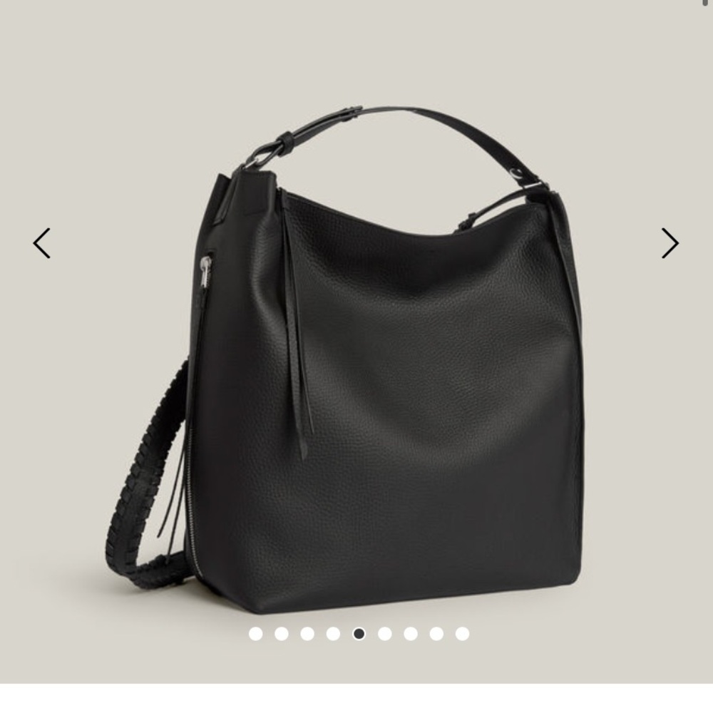 All Saints Black Backpack